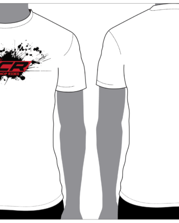 LCR T-Shirt - White Tee with Splat