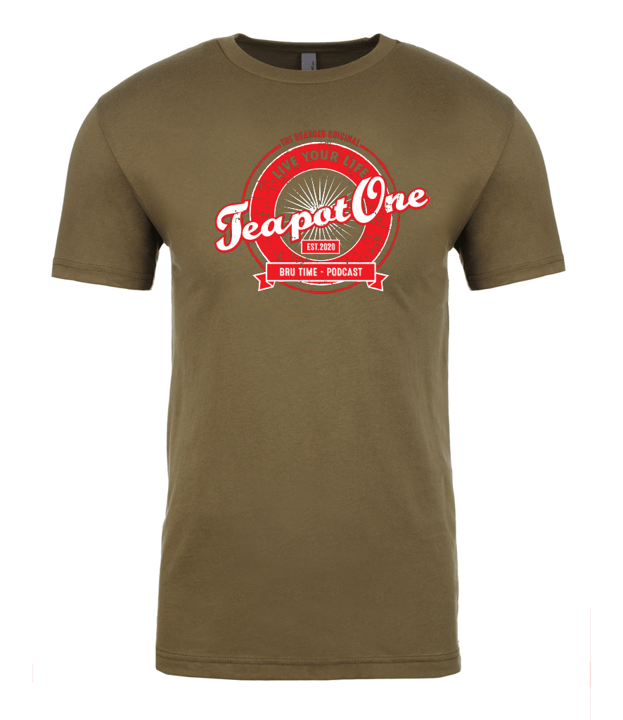 Bru-Time Tee - Green and Red