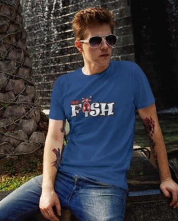 Mr Fish Super Cub Blue T-shirt