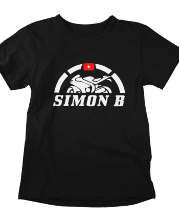 Large print mock up black t-shirt